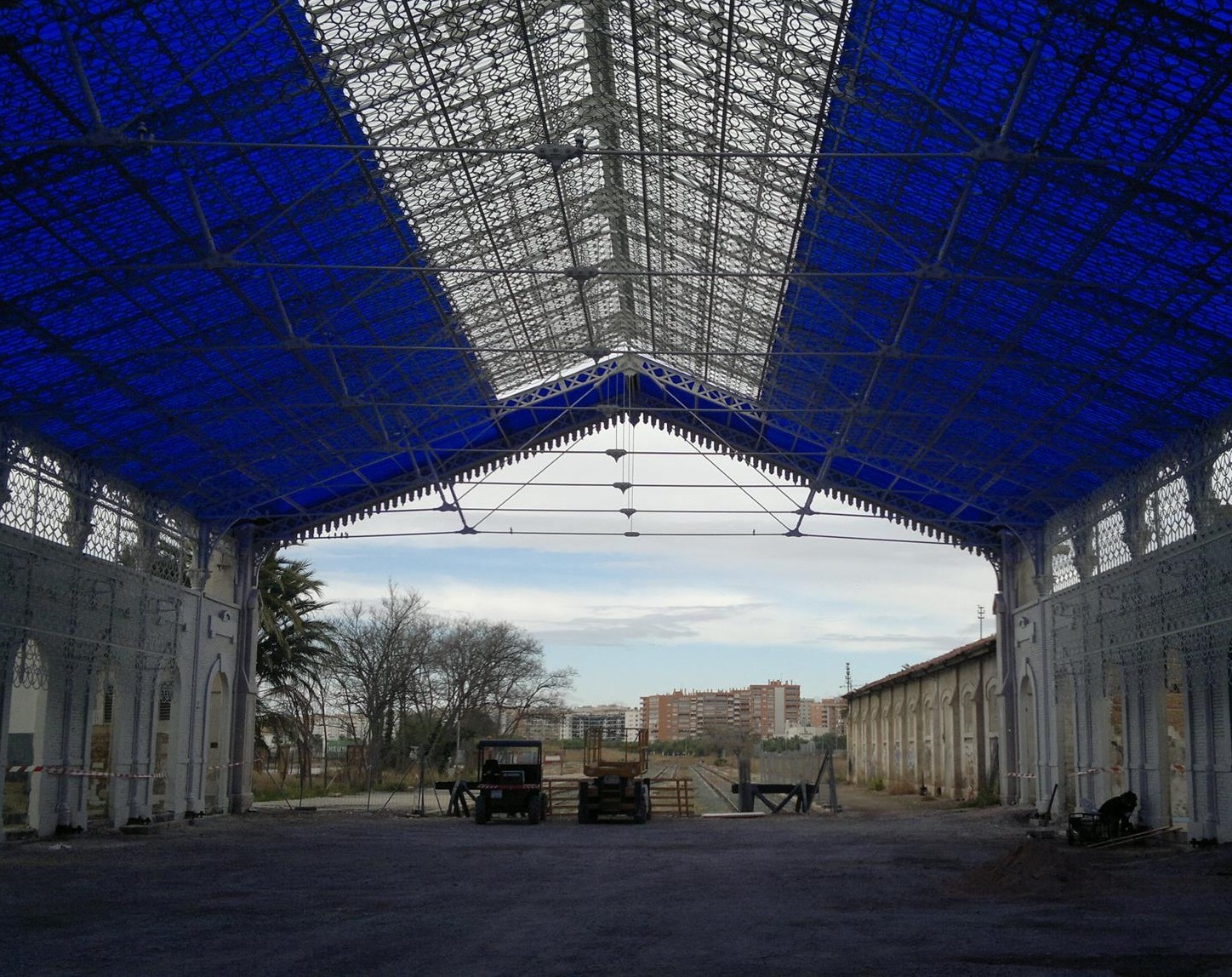 CUBIERTA PARA ESTACI�N DE TREN BENAL�A (ALICANTE) - Estructuras met&aacute;licas, construcci&oacute;n de estructuras met&aacute;licas, construcci&oacute;n de naves industriales, construcciones industriales